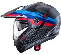 Caberg Tourmax X Sarabe, casque à bascule M Mat Gris/Rouge/Bleu Mat Gris/Rouge/Bleu