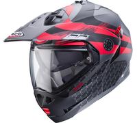 Caberg Tourmax X Sarabe Casque, Gris/Noir/Rouge, Taille M (57/58)