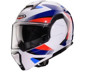 Caberg Trip Lunar Casque, Blanc/Bleu/Rouge, Taille M (57/58)