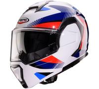 Caberg Trip Lunar, casque modulaire L Blanc/Bleu/Rouge Blanc/Bleu/Rouge