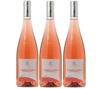Cabernet d'Anjou d'exception 11% rosé demi sec 2023 AOC, 3 x 75cl.
