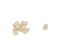 Cabestan en résine non peinte D6,5 × H 9,5 mm - Treuil miniature pour maquette bateau / pont de navire, prêt à peindre (10 pièces)