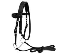 Cabestro Ajustable para Caballo - Brida con 3 Hebillas y Gargantilla, Cabezada de Nailon Suave | Cabezada Duradera con Cuerda de Guía para Establo, y Entrenamiento