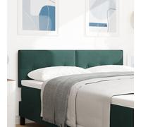 Cabeza de cama vidaXL Boutons Capitonnés Vert Foncé 140 cm Velours
