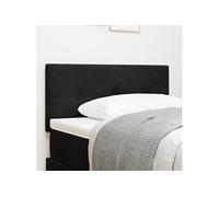 Cabeza LED vidaXL Tufté Bouton Noir 100 cm Velours