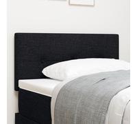 Cabeza LED vidaXL Boutons Capitonnés Noir 90 cm Tissu