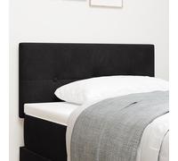 Cabeza LED vidaXL Tufté Bouton Noir 100 cm Velours