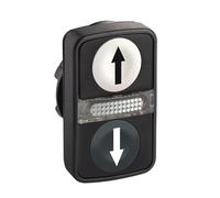 Schneider Electric Élément frontal de bouton-poussoir ZB5AW7A1724 à double touche 1 pc