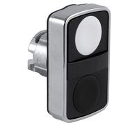 Schneider Electric ZB4BA7120 Harmony ZB4BA7120 Bouton-poussoir à double touche actionneur plat 2 bou