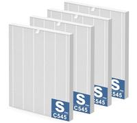 Cabiclean Lot de 4 filtres de rechange HEPA C545 S compatibles avec purificateur d'air Winix C545, remplace le filtre Winix S 1712-0096-00, filtre HEPA H13