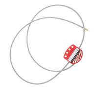 Cabilock 1.8m Câble de Sécurité Réglable Câble Antivol Acier Inoxydable avec Revêtement Vinyle pour Consignation et Cadenassage