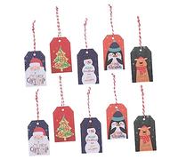 Cabilock 1 Ensemble 1 Lot D'Étiquettes d'emballage De Noël Étiquettes De Noël Ornements Décorations Arbre De Noël Panneau De Noël Étiquette De Noël Étiquette 100 pièces