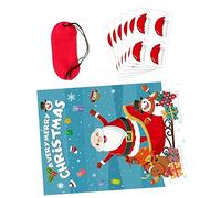 Cabilock 1 Ensemble Affiche de Noël Père Noël Autocollants Décorations Amusantes pour Accessoires de Jeux de pour Adultes pour Parties Événements Familiaux