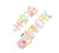 Cabilock 1 Ensemble Bannière Anniversaire Colorée Papier Décoration Festive pour Anniversaire Banderole à Suspendre