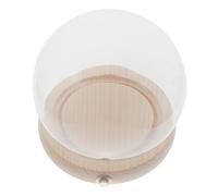 Cabilock 1 Ensemble Cloche Verre avec Socle Lumineux pour Fleurs Préservées Décoration pour Table et Vitrine