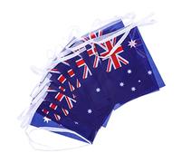 Cabilock 1 Ensemble Guirlande de Fanions Australiens de Décoration pour Fête Intérieur Extérieur Banderole PVC avec Drapeaux Australiens Éclatants Parfait pour Événements et Décor de