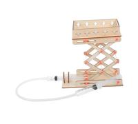 Cabilock 1 Ensemble Kit de Construction Éducatif Plateforme Élévatrice Hydraulique Diy pour Expériences Scientifiques pour Garçon Fille Modèle Bois Ajustable pour École et Maison