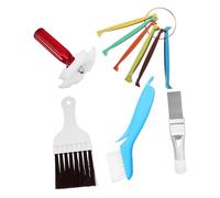 Cabilock 1 Ensemble Kit de Nettoyage Complet pour Fins de Climatisation Acier Inoxydable Brosse et Peigne pour Condenseur Outils de Nettoyage Efficaces pour Climatisation Réfrigérateurs et