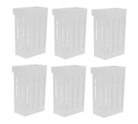 Cabilock 1 Ensemble porte-baguettes de bureau récipient d'argenterie Évacuation pour Titulaires séchage couverts étagère sec porte cuillère mural panier égouttoir cuillère Plastique blanche