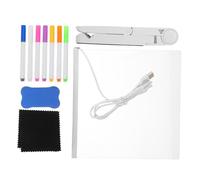 Cabilock 1 Ensemble Tableau de notes coloré Panneau d'éclairage LED planche à dessin LED tableau effaçable à sec LED tableau de notes LED acide acrylique Transparent