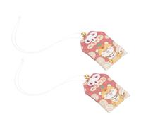 Cabilock 1 Jeu Pendentif Gardien Bénédiction Chance Pendentifs Clé Amulette Du Sanctuaire Pendentif De Trousseau Émail Charme Chanceux Pendaison Rouge Plastique 2 Pièces