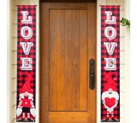 Cabilock 1 Paire Bannière de Porte Décorative Saint Valentin pour et Événements Décoration Intérieure et Extérieure Couleur Vive et Texture