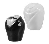 Cabilock 1 Paire Ceramic Bride And Groom Spice Holders Unique For Weddings And Celebrations