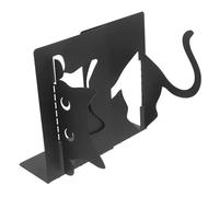 Cabilock 1 Paire Signet De Chat Décorations pour Petit Grand Mignon Étagère Bouchons Métal Serpent -Livre en Métal -Livre Décoratif Noir Le Fer