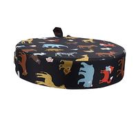 Cabilock 1 Pc coussin d'appoint coussin de siege rehausseur de chaise haute galette de chaise coussin de chaise coussin de siège rond coussin augmentant la chaise tissu en coton Black