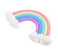 Cabilock 1 Pc Ornements Arc-en-Ciel Décor Suspendu Arc-en-Ciel Mobile De Berceau Serpents en Caoutchouc Réalistes Arc-en-Ciel Tissé Corde De Coton Jouet Sapin De Noël De Bébé