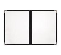 Cabilock 1 pièce Porte Menu Transparent PVC pour Restaurant Couverture Pratique de Menu avec Pages et Faces Classement Élégant et Capacité