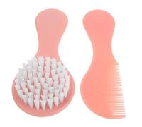 Cabilock 1 Set Brosse et Peigne pour Nourrisson et Garçon et Filles Peigne à Pellicules pour Garçon et Filles Doux pour Cheveux Délicats et Cuir Chevelu
