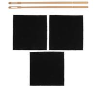 Cabilock 1 Set Kit de Nettoyage pour Flûte Bâtonnet en Bois D'érable et Chiffon Noir Léger pour Prévenir les Rayures Entretien Facile Flûte Traversière