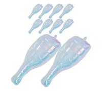 Cabilock 10 Ballons Bouteille de Vin en Aluminium Irisés Petit Format Ensemble de Décorations Colorées pour Fête des Pères Anniversaires et Mariages Accessoires Photo Festifs et