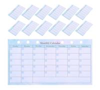 Cabilock 10 carnets de recharges pour agendas mensuels A6 - Recharges pour classeur de calendrier budgétaire - Papier de à 6 anneaux pour la gestion de l'argent, la planification des repas,