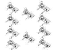 Cabilock 10 ensembles Aaa Battery Spring Contact Plates For Remote-controlled Toys Iron Battery Terminal Connectors Easy Replacement