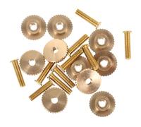Cabilock 10 ensembles Badge Fixing Accessories Metal Screw Caps For Crafting And Pin Backs With Stable Multi-functional Design