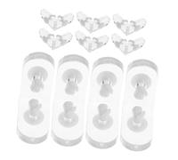 Cabilock 10 Ensembles Équerres Angle Acrylique Transparent Degrés Supports Shape pour Rangement de Bijoux Cosmétiques et Boîtes Fixations Stables pour Meubles