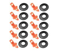 Cabilock 10 Ensembles Portable Fishing Rod Hook Keepers with Sponge Pad Elastic Bait Holders for Sea Fishing Accessories Lightweight Training Rod Hooks for Carp and Bas de Ligne Mer