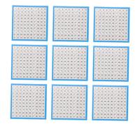 Cabilock 10 Feuilles Tableau Numérique Lot Charts Mathématiques pour Garçon Fille Accessoires Pédagogiques pour Écoles et Éducation à