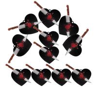 Cabilock 10 Pièces 10 Pendentifs Cœur Brisé Halloween en Acrylique, Breloques DIY pour Colliers, Bracelets et Boucles D’oreilles, Accessoires Bijoux Soi-même, Lot, Décoration Artisanale