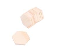 Cabilock 10 pièces Blocs de Bois Hexagonaux Pin Massif Planche Découpée DIY pour Artisanat Surface Facile à Peindre et Décorer Forme Polygonale Spéciale pour Projets Créatifs