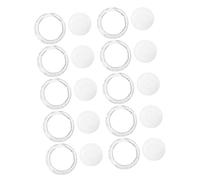 Cabilock 10 Pièces Boîte de Rangement pour Cils Plateau Rond Transparent Plastique Épais avec Effet Diamant Organisateur de Faux Cils Compact et Léger pour Voyage Conteneur Cosmétique