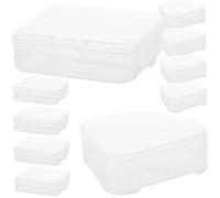 Cabilock 10 pièces Boîte de Rangement pour Houppettes de Maquillage Étui Compact et Portable pour Éponges Poudre Mallette Pratique pour Voyage et Usage Quotidien