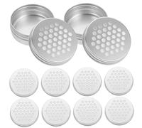 Cabilock 10 pièces Boîte Diffuseur Aluminium Boîte Creuse pour Désodorisant Naturel Rangement Compact pour Parfum Ambiance Maison Décoration Bureau et Voiture Diffuseur Portable pour