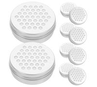 Cabilock 10 pièces Boîte Diffuseur Darômes Aluminium Design Antirouille Décorative pour Voiture et Intérieur pour Parfum Dambiance Bureau et Yoga