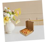 Cabilock 10 pièces Boîtes Carton Kraft Boîte de Rangement Robuste pour Livraison et Restauration