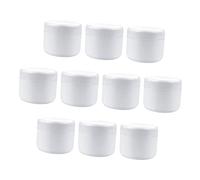 Cabilock 10 pièces Boîtes de Crème Vides Lot de Pots Cosmétiques Rechargeables Portables avec Couvercles à Vis pour Crèmes Visage et Soins Peau Contenants Pratiques pour Voyages