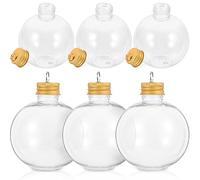 Cabilock 10 Pièces Boules d'alcool De Noël Bouteilles Suspendues pour Arbre De Noël Ornements De Boule Rechargeables Ampoules Pots De Bonbons Bouteilles De Boisson d'eau pour Fournitures