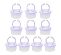 Cabilock 10 Pièces Brosse à Ongles D'anneau pour Ongles des Mains Pieds, Brosse Compacte et Portable en Polystyrène Poils en Pp, pour Nettoyage Détaillé en Voyage